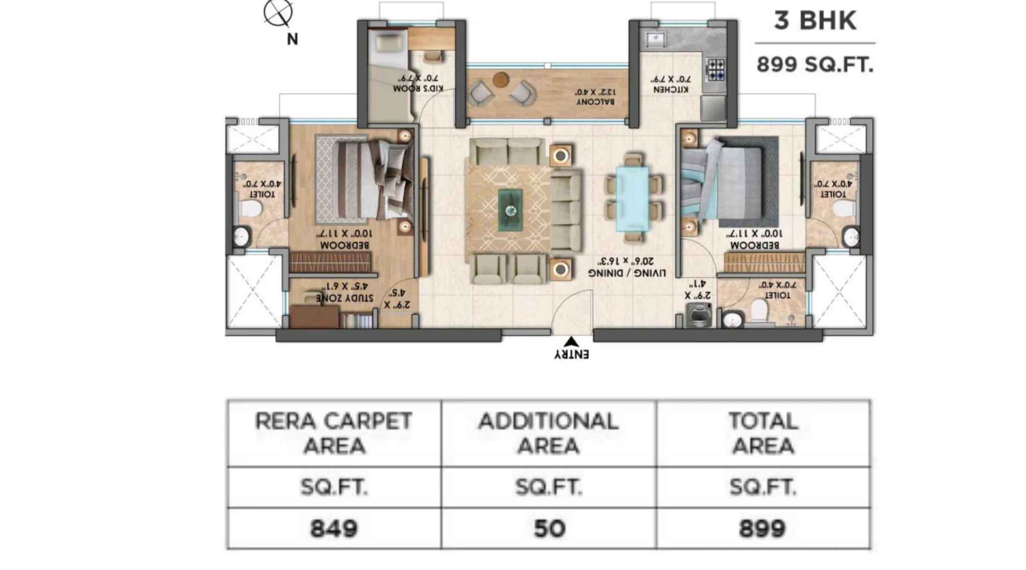 Chandak-Greenairy-3-BHK-899-Sqft