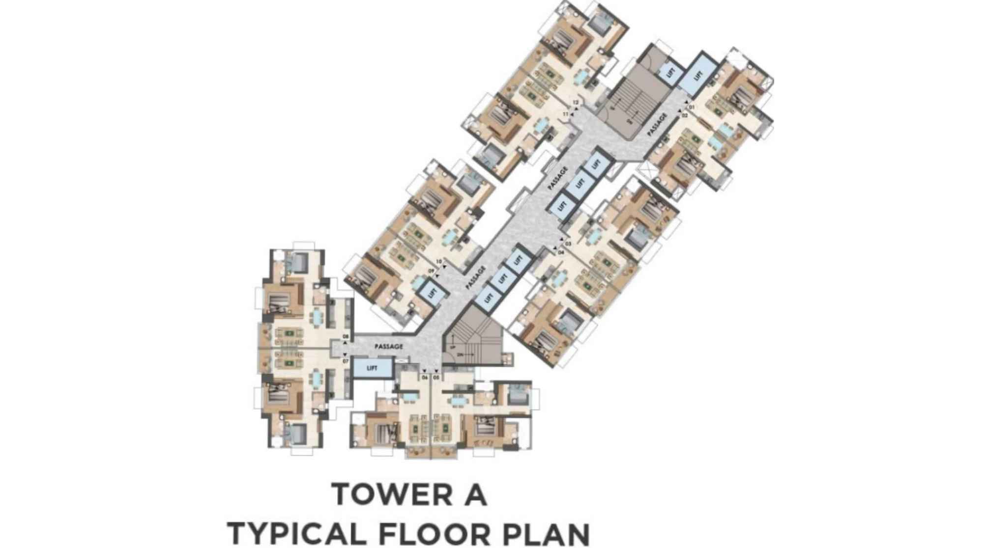 Chandak-Greenairy-Typical-Floor-Plan-Tower-A